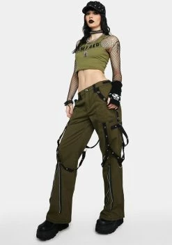 Tripp NYC Army Multi Eyelet Dark Street Pants