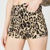 Tripp NYC Bottoms Leopard High Waist Shorts