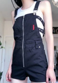 Tripp NYC Jumpsuits & Rompers Buckle Overall Shorts
