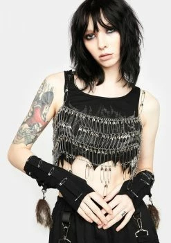 Tripp NYC Tail Pin Arm Warmers Knit Gloves