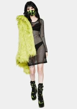 Tripp NYC Mary Q Mesh Long Sleeve Dress Dresses