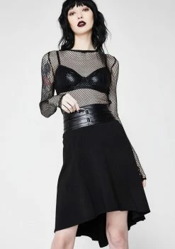 Tripp NYC Double Belted Skirt