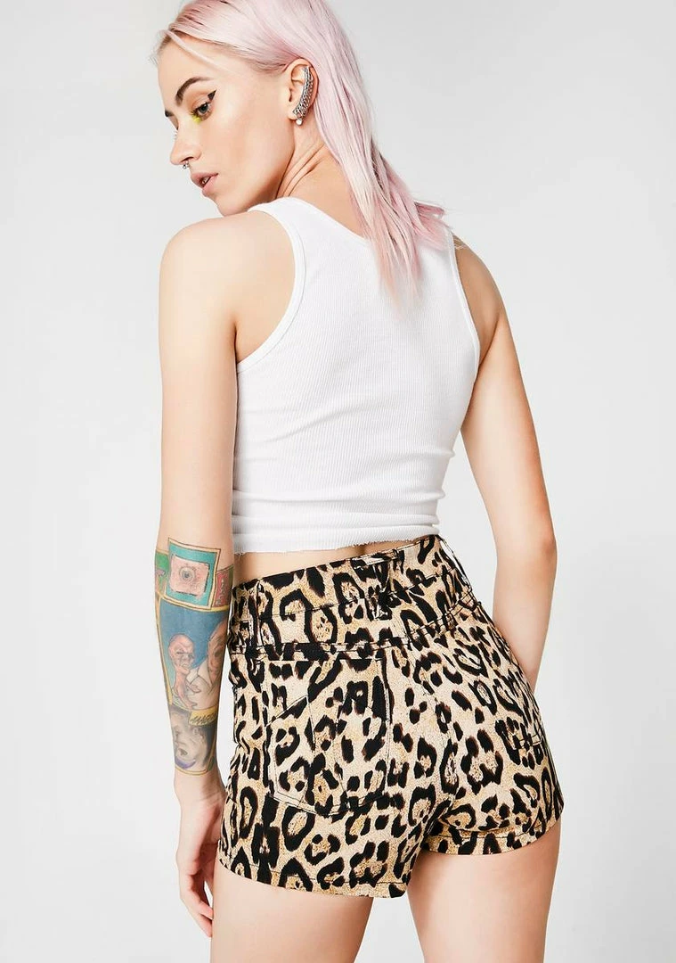 Tripp NYC Bottoms Leopard High Waist Shorts 6 Tripp NYC Bottoms Leopard High Waist Shorts