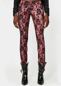 Tripp NYC Rose Lace Skinny Jeans Bottoms