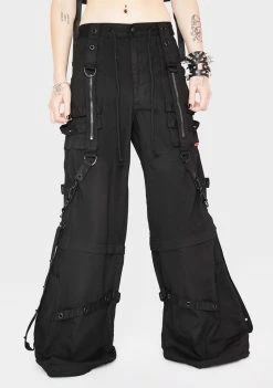 Tripp NYC Bottoms Black Chain And Zipper Pants