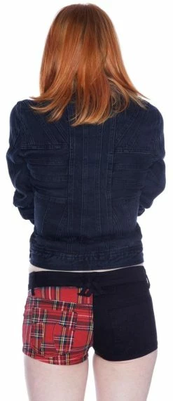 Tripp NYC Plaid Split Shorts Bottoms