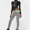 Tripp NYC White Leopard T-Back Skinny Jeans Bottoms