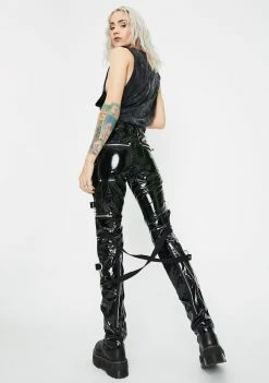 Tripp NYC Vinyl Chaos Bondage Pants Bottoms 9 Tripp NYC Vinyl Chaos Bondage Pants Bottoms