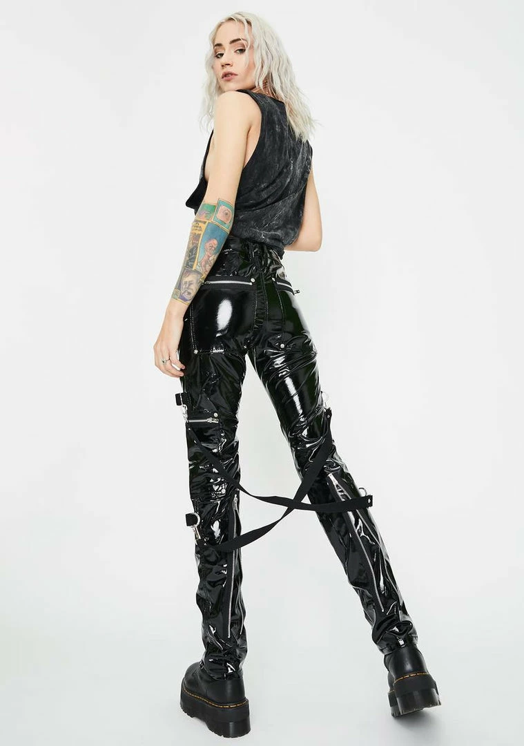 Tripp NYC Vinyl Chaos Bondage Pants Bottoms 6 Tripp NYC Vinyl Chaos Bondage Pants Bottoms
