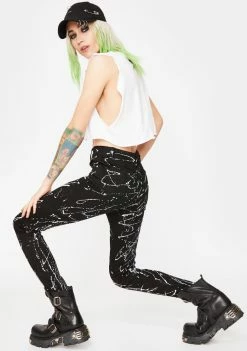 Tripp NYC Splatter Skinny Jeans Bottoms