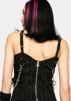 Tripp NYC Stripe Voidoid Corset Top Tops