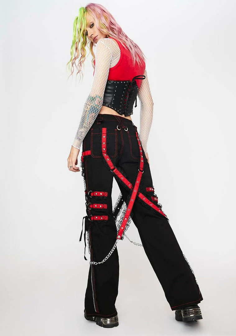 Tripp NYC Midnight Dark Street Chain Pants 6 Tripp NYC Midnight Dark Street Chain Pants