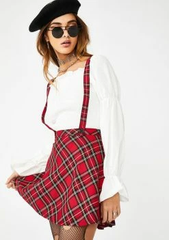 Tripp NYC Suspender Mini Skirt Bottoms