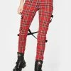 Tripp NYC Red Plaid Chaos Pants