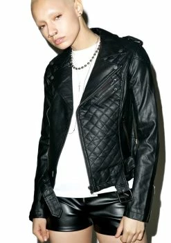 Tripp NYC Quilted Moto Jacket