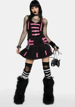 Tripp NYC Pink Buckle Corset Top