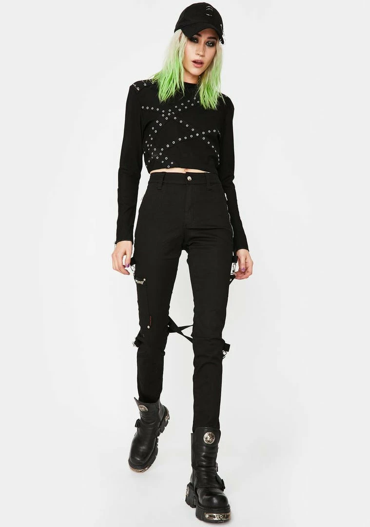 Tripp NYC Black Chaos Bondage Pants 5 Tripp NYC Black Chaos Bondage Pants