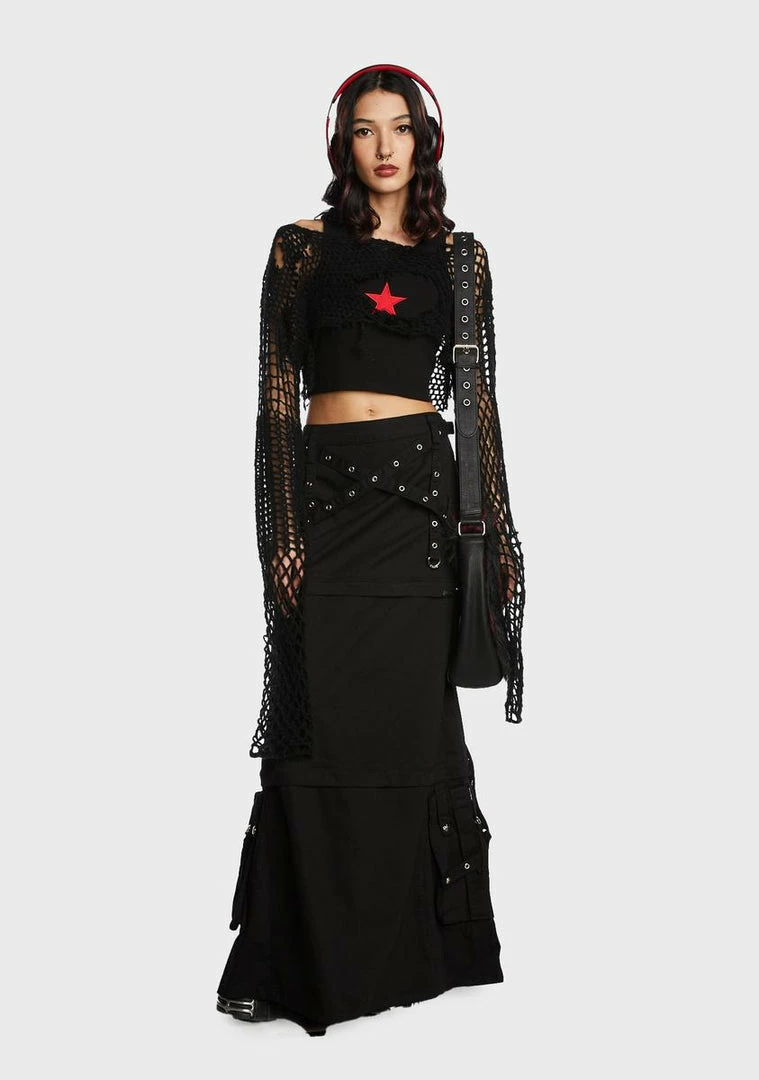 Tripp NYC Triple Zip Off Skirt Bottoms 7 Tripp NYC Triple Zip Off Skirt Bottoms