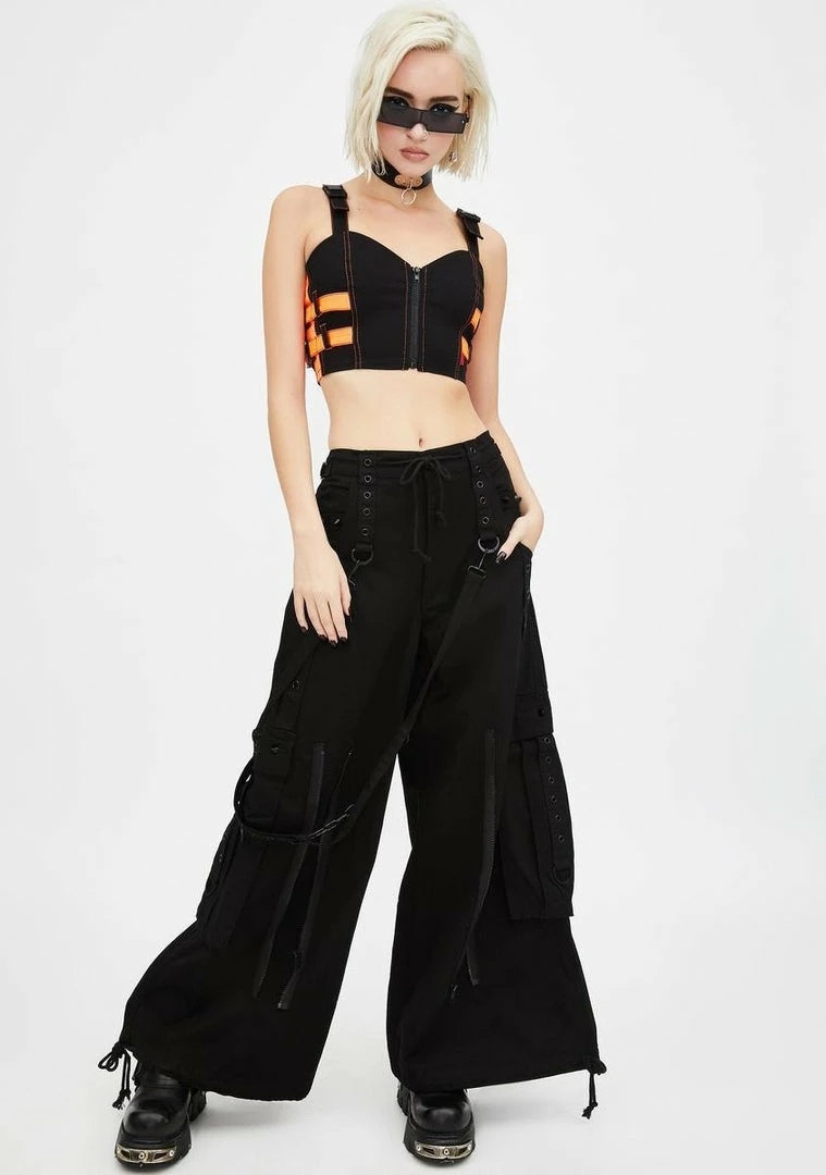 Tripp NYC Orange Buckle Crop Top 5 Tripp NYC Orange Buckle Crop Top