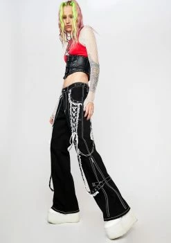 Tripp NYC Lace Dark Street Pants