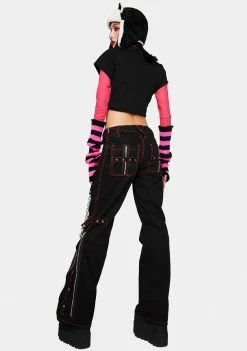 Tripp NYC Bottoms Pink Night Girl Flare Pants