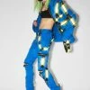 Tripp NYC Blue Electric Reflective Pants 1 Tripp NYC Blue Electric Reflective Pants
