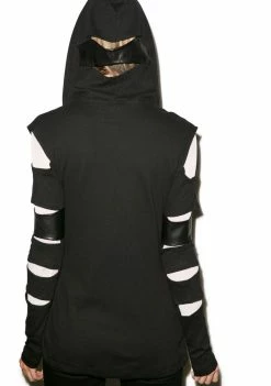 Tripp NYC Slash Sleeve Hoodie Outerwear