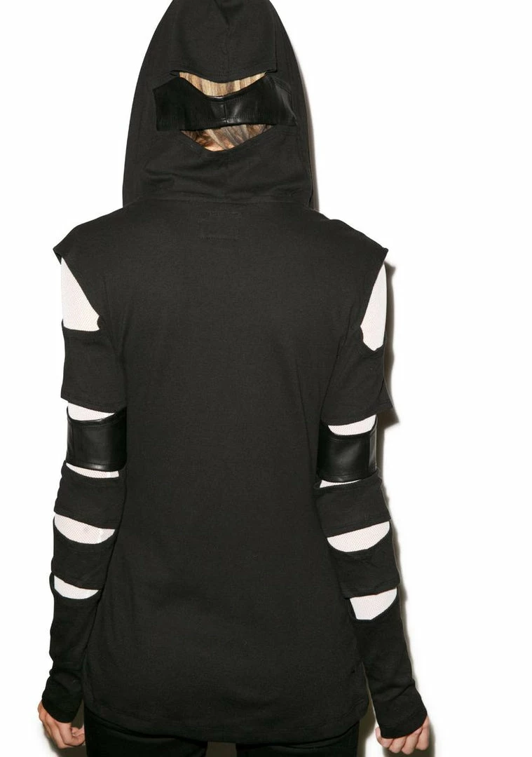 Tripp NYC Slash Sleeve Hoodie Outerwear 4 Tripp NYC Slash Sleeve Hoodie Outerwear