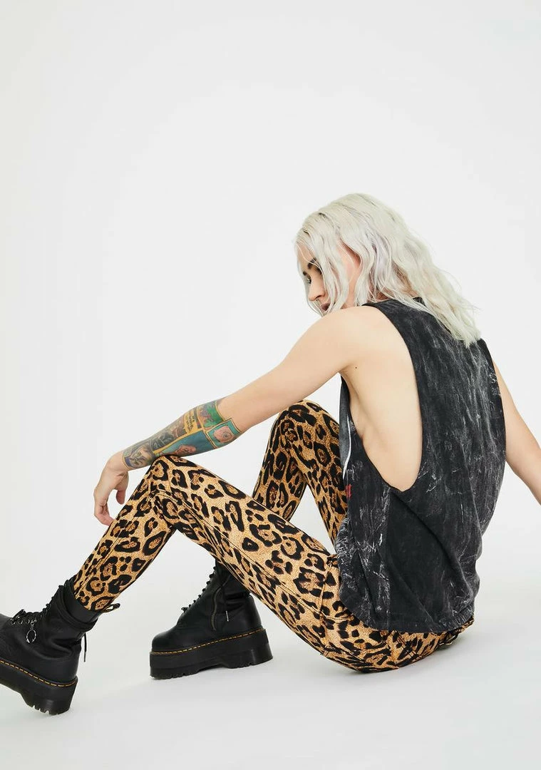 Tripp NYC Leopard T-Back Skinny Jeans 6 Tripp NYC Leopard T-Back Skinny Jeans