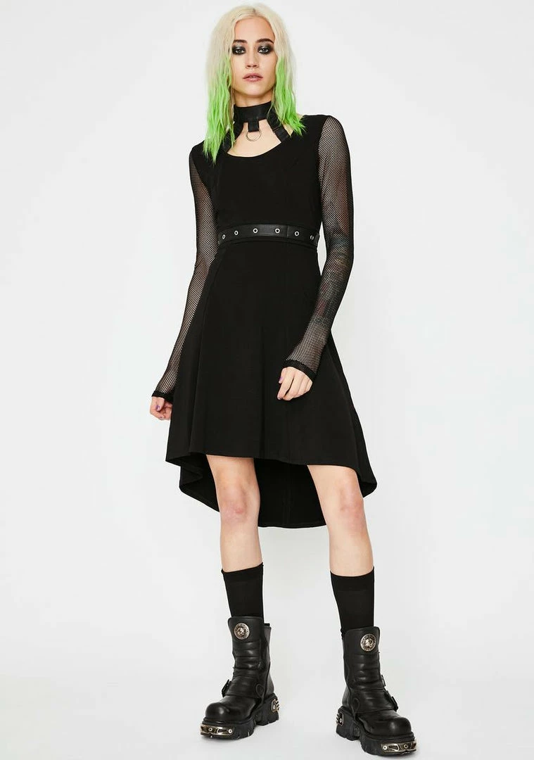 Tripp NYC Dresses Fishnet Choker Dress 4 Tripp NYC Dresses Fishnet Choker Dress