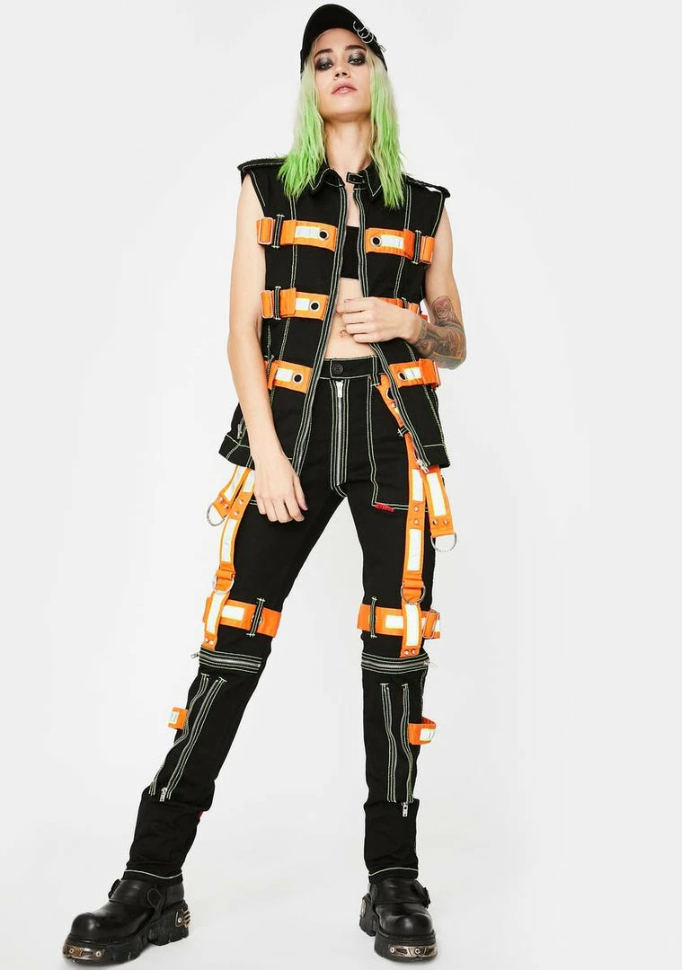 Tripp NYC Outerwear Electric Reflective Vest 5 Tripp NYC Outerwear Electric Reflective Vest