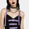 Tripp NYC Lavender Buckle Corset Top